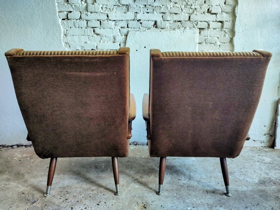 Image 1 of Set Mid - Century Sofa And 2 Armchairs Scandinavian Design