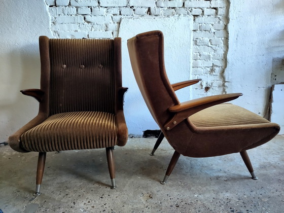 Image 1 of Set Mid - Century Sofa And 2 Armchairs Scandinavian Design