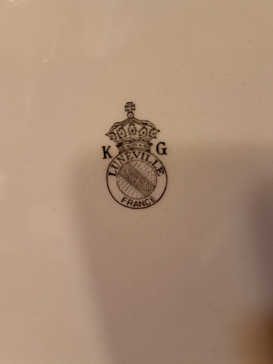 Image 1 of 1 piatto decorativo rotondo Luneville France in stile Art Nouveau Jugendstil