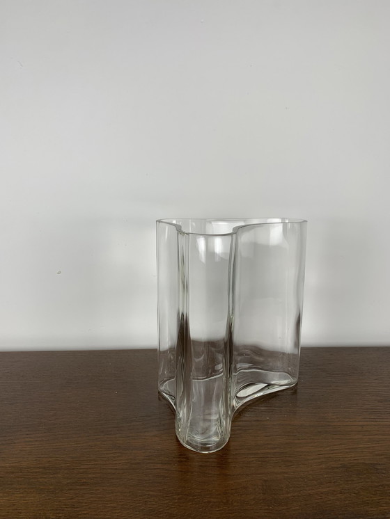 Image 1 of Glass Vase In The Style Of Alvar Aalto, 1970