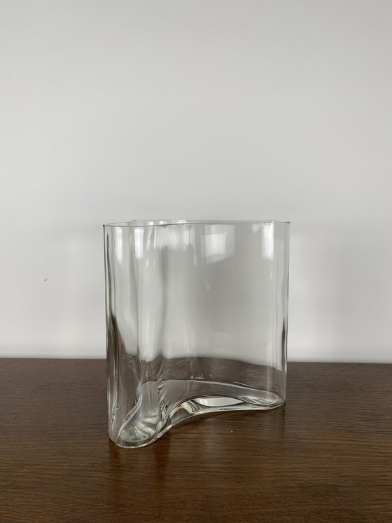 Image 1 of Glass Vase In The Style Of Alvar Aalto, 1970