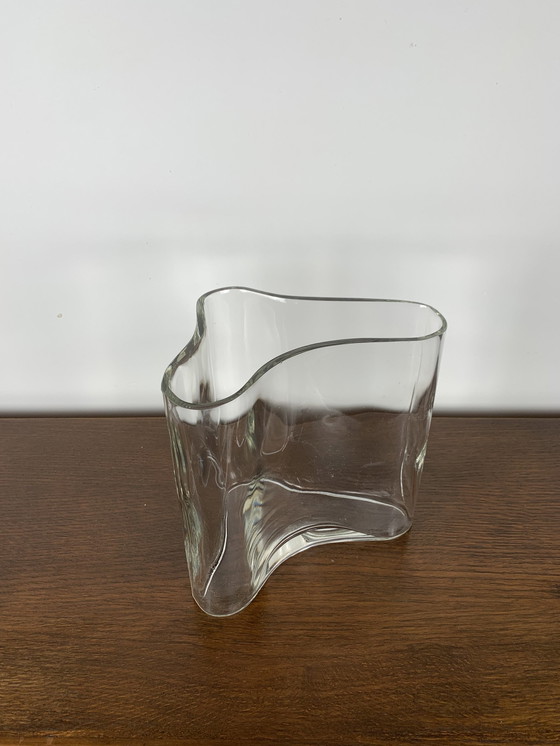 Image 1 of Glass Vase In The Style Of Alvar Aalto, 1970