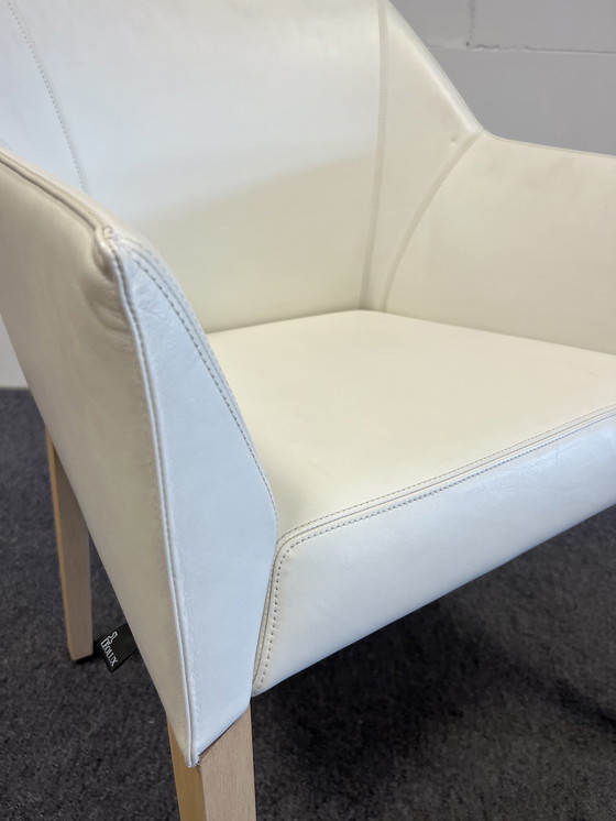 Image 1 of Leolux Pyrite Chair white leather