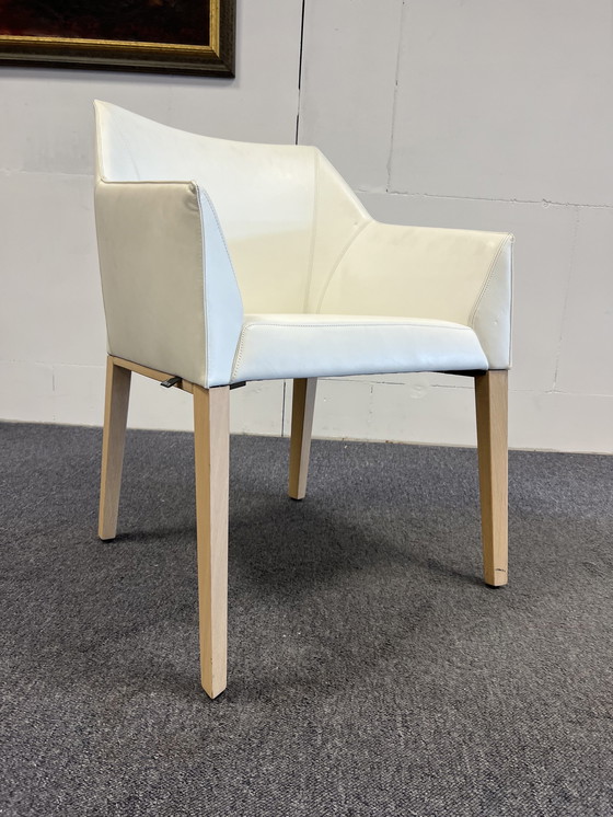 Image 1 of Leolux Pyrite Chair white leather