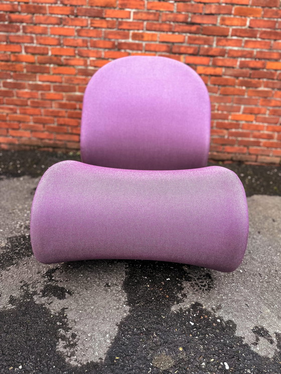 Image 1 of Verner Panton G-Type 1-2-3 Purple Armchair For Fritz Hansen