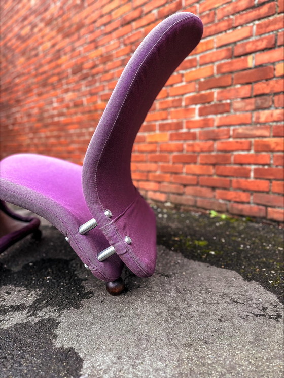 Image 1 of Verner Panton G-Type 1-2-3 Purple Armchair For Fritz Hansen