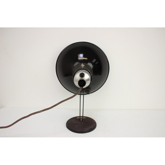 Image 1 of Lampada da tavolo vintage in metallo, Cecoslovacchia 1950