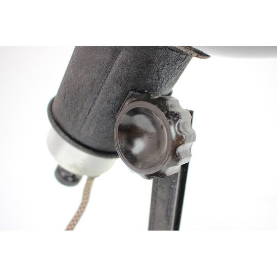 Image 1 of Lampada da tavolo vintage in metallo, Cecoslovacchia 1950