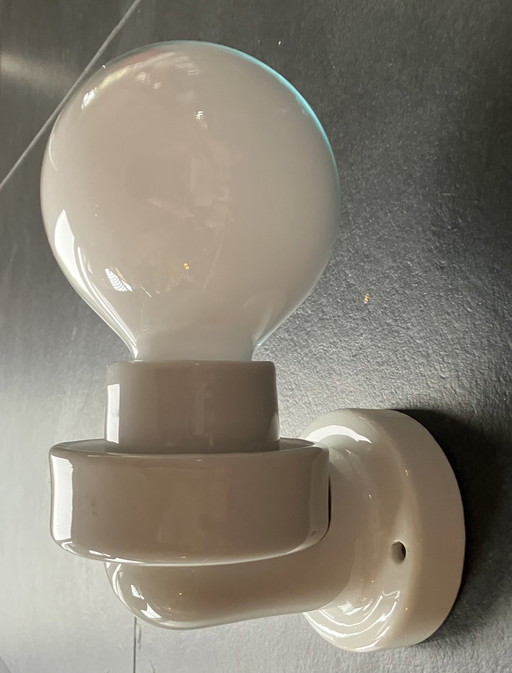 Vintage Porcelain Wall Lamp