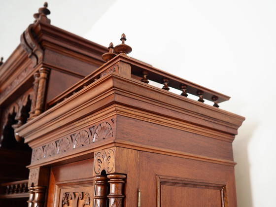 Image 1 of Eclectic Oak Cupboard, German Design, Inter-War Period, Production: Germany