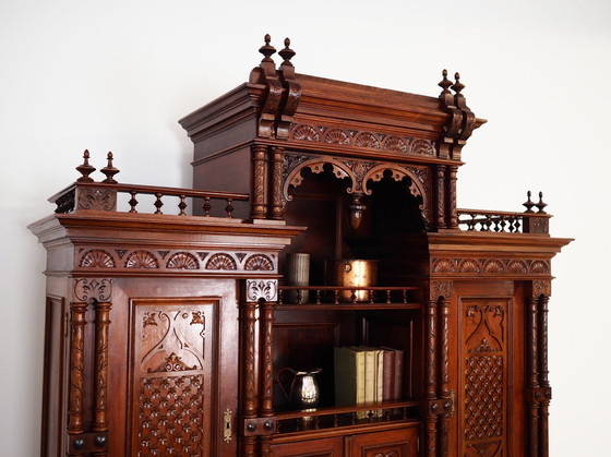 Image 1 of Eclectic Oak Cupboard, German Design, Inter-War Period, Production: Germany