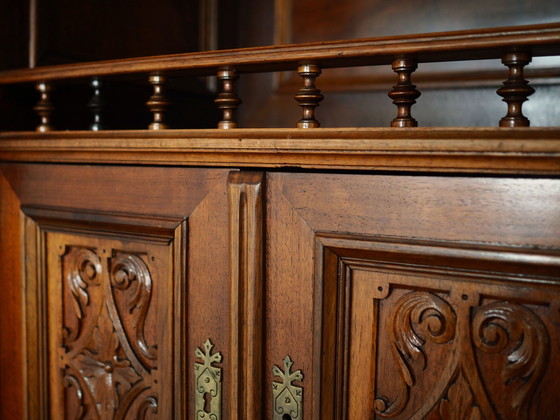 Image 1 of Eclectic Oak Cupboard, German Design, Inter-War Period, Production: Germany