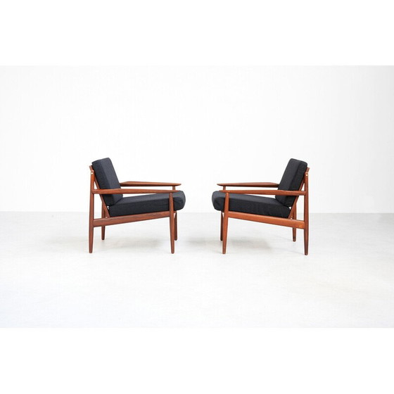 Image 1 of Pair of vintage armchairs by Arne Vodder for Globstrup, 1960s