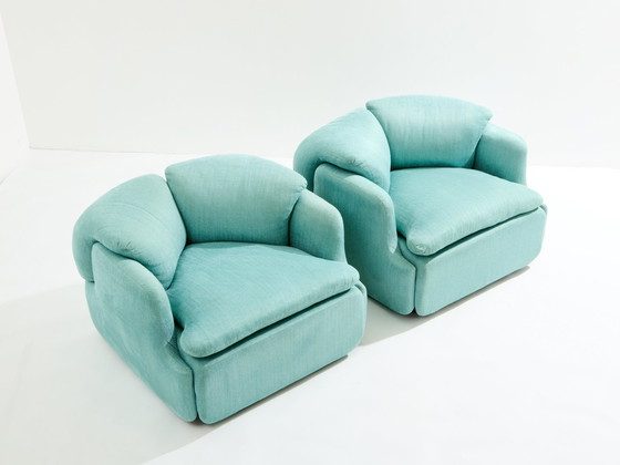 Image 1 of Alberto Rosselli para Saporiti, par de sillones confidenciales, 1970