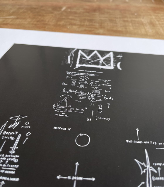 Image 1 of Jean Michel Basquiat (1960-1988), Tuxedo, 1982-3, copyright de Jean Michael Basquiat, Imprimé au Royaume-Uni