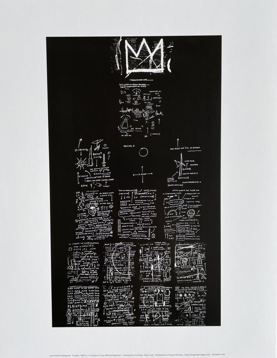 Image 1 of Jean Michel Basquiat (1960-1988), Tuxedo, 1982-3, copyright of Jean Michael Basquiat, Printed in UK