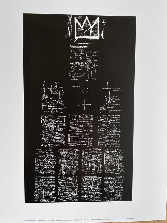 Image 1 of Jean Michel Basquiat (1960-1988), Tuxedo, 1982-3, copyright of Jean Michael Basquiat, Printed in UK