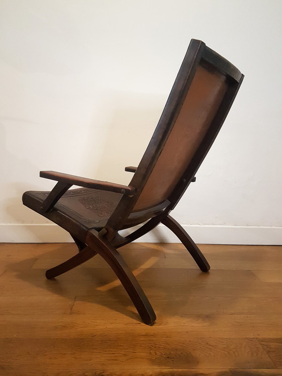 Image 1 of Brutalist folding chair by Angel Pazmino 1974