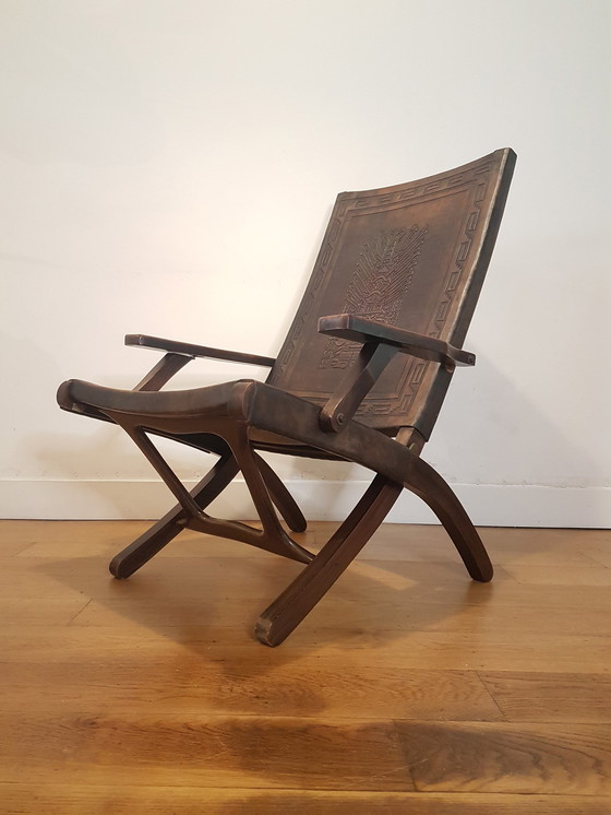 Image 1 of Brutalist folding chair by Angel Pazmino 1974