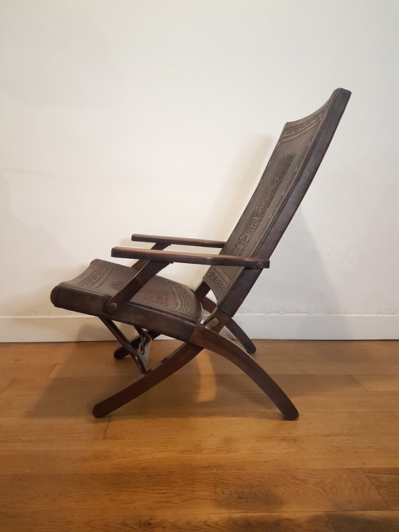 Image 1 of Brutalist folding chair by Angel Pazmino 1974