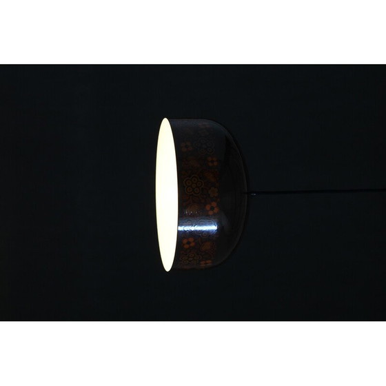 Image 1 of Vintage pendant lamp with floral motiv, Czechoslovakia 1970s