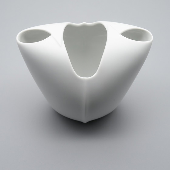 Image 1 of Rosenthal Studio-Linie × Lino Sabattini White Bisque Porcelain Vase Modernism 