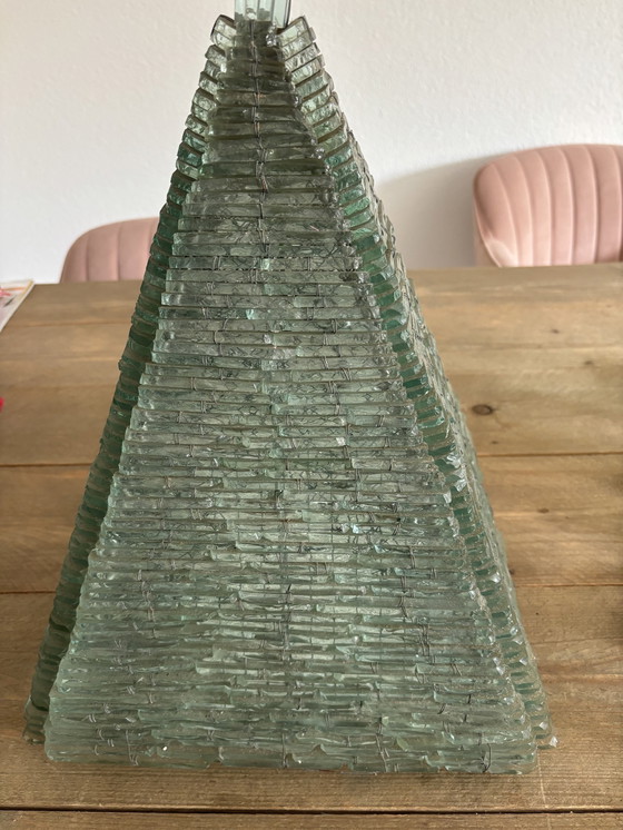 Image 1 of Vintage Pyramid Table Lamp