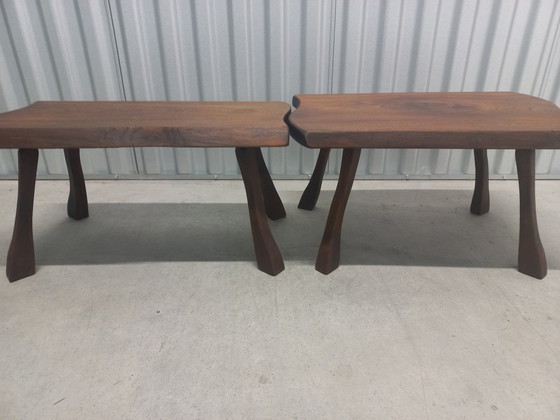 Image 1 of 2x Tabourets de lait vintage