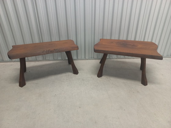 Image 1 of 2x Tabourets de lait vintage