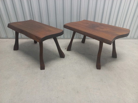 Image 1 of 2x Tabourets de lait vintage