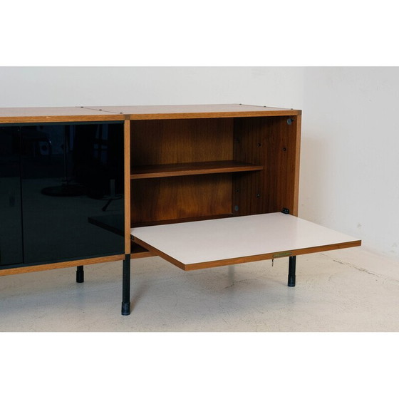 Image 1 of Vintage teak sideboard with 2 sliding glass doors by Arp, 1960