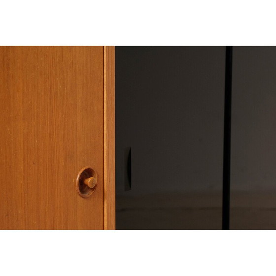 Image 1 of Vintage teak sideboard with 2 sliding glass doors by Arp, 1960