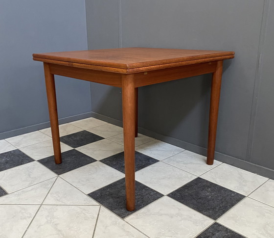 Image 1 of Danish Teak extendable dining table 1960s