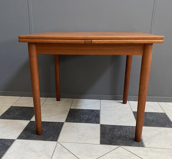 Image 1 of Danish Teak extendable dining table 1960s