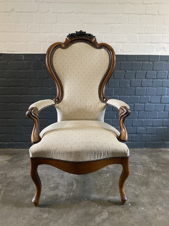 Image 1 of Fauteuil Biedermeier classique