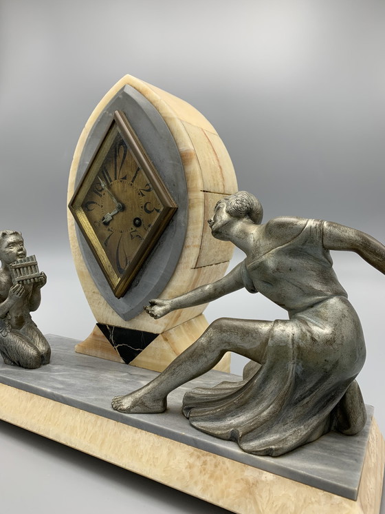 Image 1 of P. Sega French Art Deco mantel clock