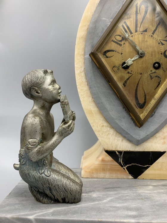 Image 1 of P. Sega French Art Deco mantel clock