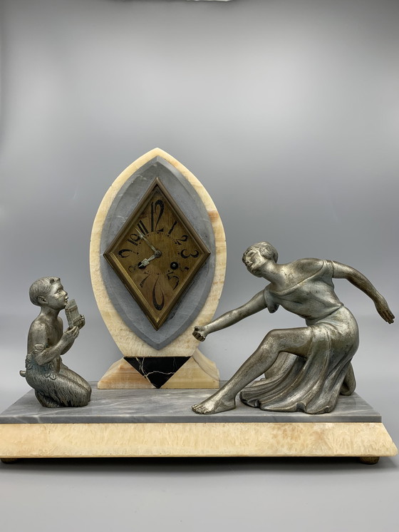 Image 1 of P. Sega French Art Deco mantel clock