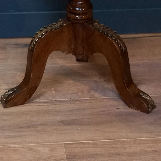 Image 1 of French Lamp Table With Marble Top