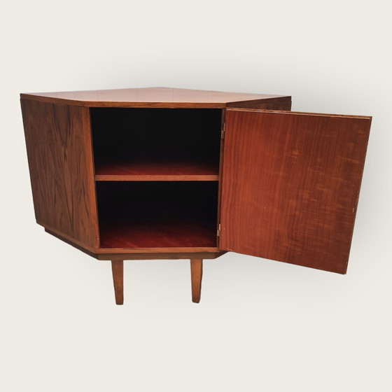 Image 1 of Mid Century corner cabinet