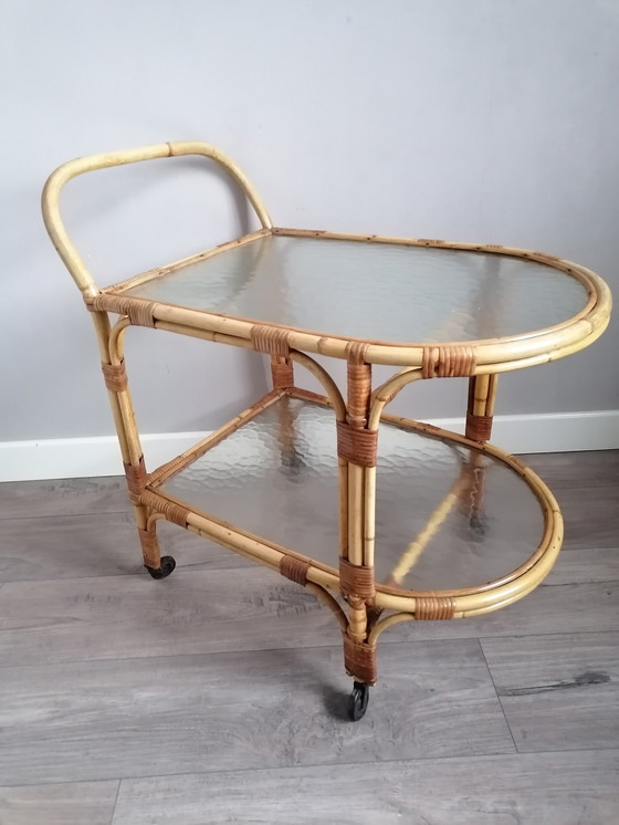 Image 1 of Carrito de bambú vintage