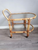 Vintage bamboo trolley