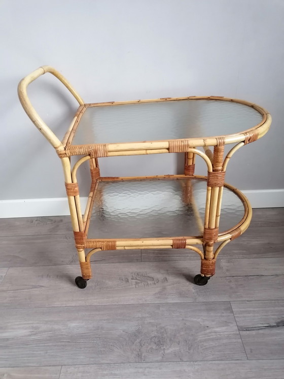 Image 1 of Carrito de bambú vintage