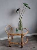Vintage bamboo trolley