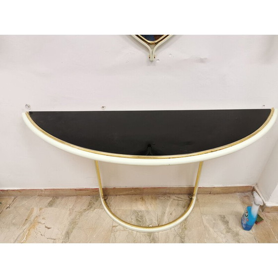 Image 1 of Vintage console with mirror by Tommaso Barbi, Italy 1970