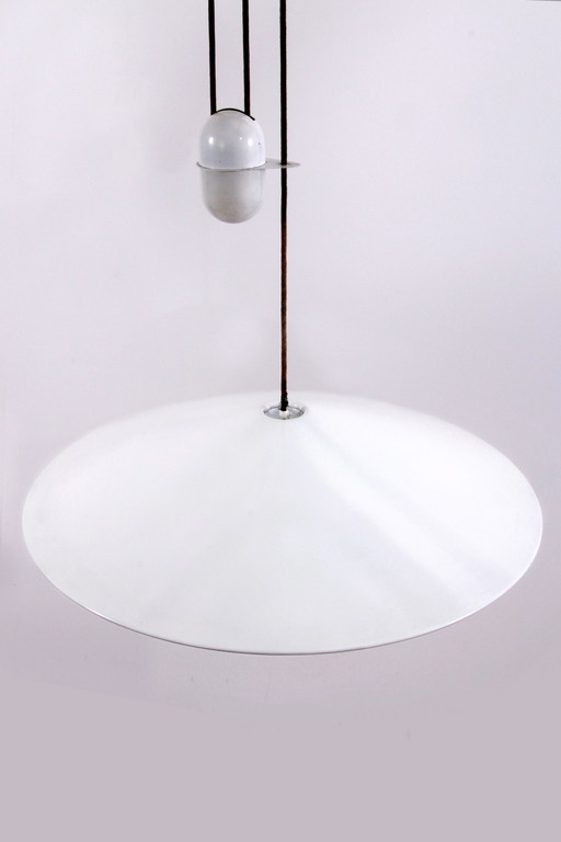 Pendant Lamp By Goffredo Reggiani Iconic 1960S Whit Counterweight