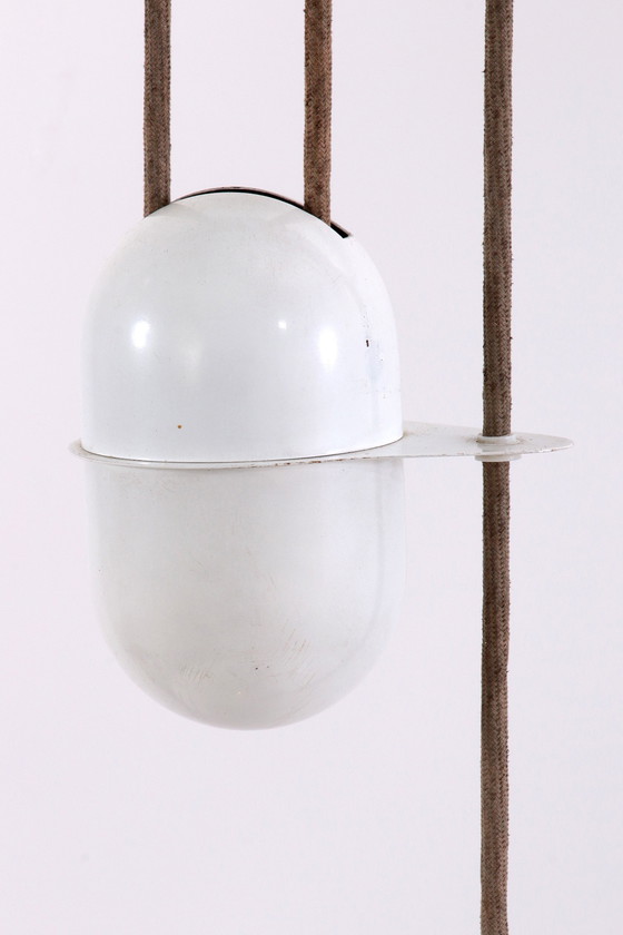 Image 1 of Pendant Lamp By Goffredo Reggiani Iconic 1960S Whit Counterweight