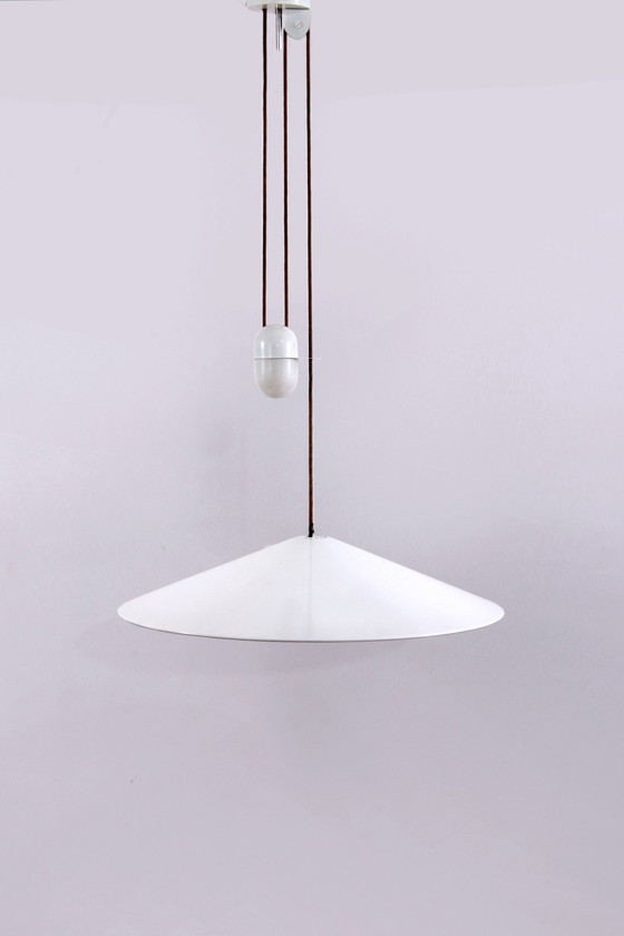 Image 1 of Pendant Lamp By Goffredo Reggiani Iconic 1960S Whit Counterweight