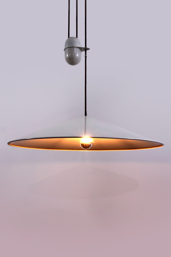 Image 1 of Pendant Lamp By Goffredo Reggiani Iconic 1960S Whit Counterweight