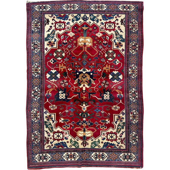 Image 1 of Vintage Ardebil rug in velvet and cotton, Iran